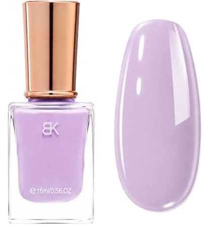 Purple Nail Polish - Quick Dry Nail Varnish - Gentle Lavender Color Gel Polish - Long Lasting Chip Resistant Nail Varnish for DIY Nail Art Manicure at Home