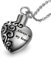 JewelryWe Damen Kette Foto Herz Medaillon Photo Bilder Amulett Edelstahl Anhänger Halskette mit Gravur Always IN My Heart
