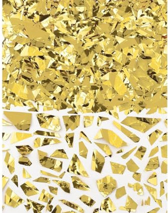 Amscan 369002-19 - Konfetti Glitzer, gold, 42 g, Streudeko, Geburtstag, Karneval, Silvester