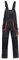 Kastor Arbeitshosen Männer Latzhose Herren Arbeitshose - Arbeitslatzhose Herren mit Elastischer Bund, Knieverstärkung, Latztasche, Verstellbare Träger, Handytasche, Hammerschlaufe Grau/Orange EU50