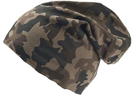 Atlantis Brooklin Raw Edge Jersey Beanie Mütze (Einheitsgröße) (Camouflage)