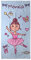 Toalla Personalizada Playa. Toalla Playa Niña. Toallas Personalizadas con Nombre. Varios Tamaños. Bailarina Azul