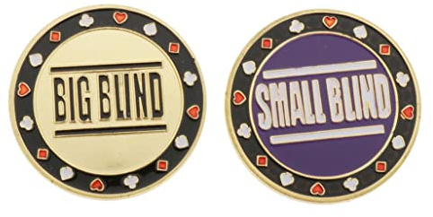 2 Dealer Blind Chips Großes / Roulette Spiel