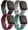 Ouwegaga Weiches Silikon Ersatz Armband Kompatibel für Fitbit Versa Armband/Fitbit Versa Lite Armband/Fitbit Versa 2 Armband, Damen Herren Klein Schwarz/Rot/Grau/Kieferngrün