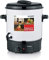 SEVERIN Machine de Conservation avec Régulation de Température en Continu, Cuiseur à Vin Chaud Anti-Rayures avec Robinet, Pot de Conservation pour jusqu'à 14 pots de 1 litre, Blanc/Noir, EA 3654