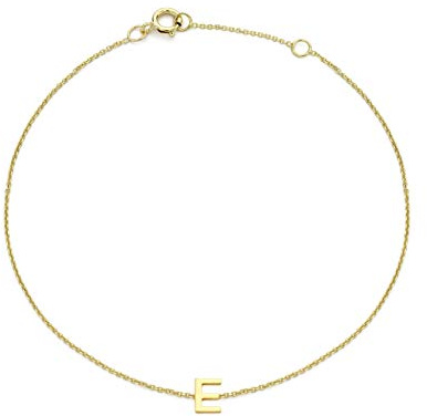 Damen-Armband Buchstabe Gelbgold 9kt verstellbar 15-18,5cm | Carissima Gold