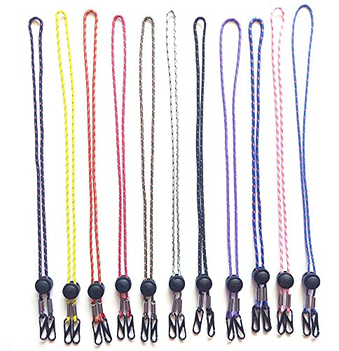 Colorful 11 Stück Maskenkette längenverstellbar Maskenband Maskenhalterung Lanyard Halterung für Mundschutz