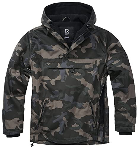 Brandit Coupe-Vent Deluxe, Motif Camouflage Foncé, M Homme