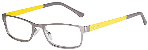 Edison & King Lesebrille Elements – schmale Metallbrille mit Premiumgläsern – entspiegelt und gehärtet (Illuminating, +2,25 dpt)