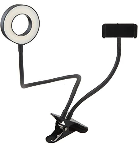 VFM - Social Media 9cm LED Ring Light with Phone Holder