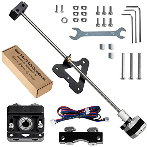 UniTak3D Ender 3 Dual Z Axis Upgrade Kit mit T8 Gewindespindel und High Torque Nema 17 Schrittmotor Zubehör compatible with Creality Ender 3 V2,Ender 3 Pro,Voxelab Aquila 3D-Drucker