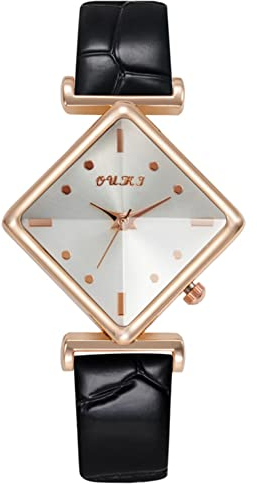 Uhr Damen Diamant Einfacher Retro Luxus Armbanduhr Damenuhren Marken Quarzuhr Watch Geschenk für Frauen Damen Frau Mama Teenager Mädchen Beste Freundin Oma Weihnachten