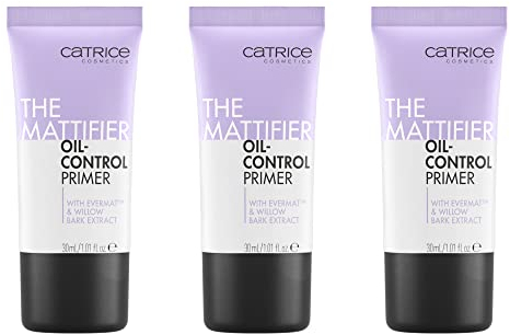 Catrice The Mattifier Oil-Control Primer, Transparent, langanhaltend, pflegend, porenverfeinernd, matt, vegan, ölfrei, wasserfest, ohne Parfüm, 3er Pack (3x30ml)