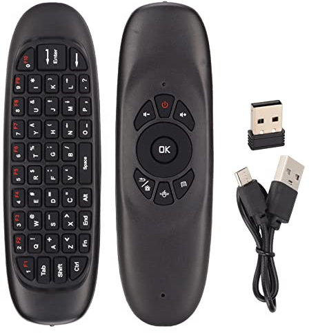 TV Fernbedienung Air Mouse, 2,4-GHz Verbindung Air Remote-Tastaturmaus Kabelloser USB Empfänger Air Mouse-Fernbedienung Multifunktions PC Fernbedienung für TV/Tablet PC/Spielekonsole