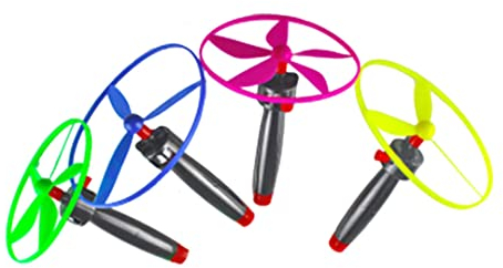 Liummrcy 4-Pack Flying Saucer Toys, Spinner Discs for Kids, Random Colors, Space Themed, Unisex, Casual Play