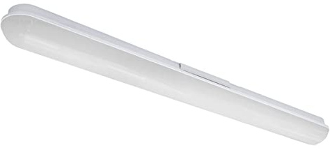 Long Life Lamp Company LED Batten Light 2ft Opal Integrated Tube Light Cool White 6500K Ceiling Fitting IP44 BA20WCW