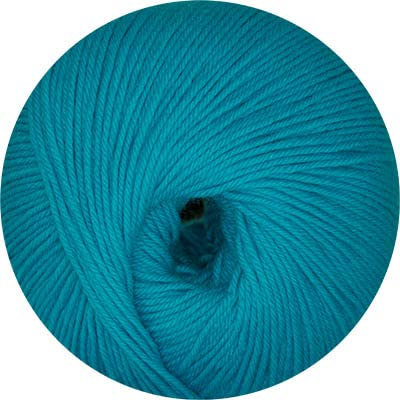 Linie 12 Street uni von Online Garne,4-fach Sockenwolle, 50 g 75% Schurwolle (Merino extrafein) 25% Polyamid, 210 m LL, superweich, 3 Maschenmarkierer zu jeder Bestellung (017 türkis)