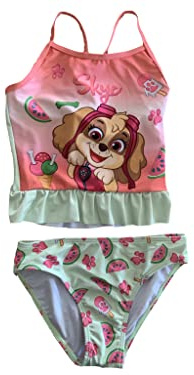 PAW PATROL Tankini Bikini Badeanzug Skye türkis (as3, Numeric, Numeric_98, Regular)