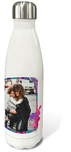 Bouteilles personnalisées. Bouteille en acier inoxydable. Bouteille isotherme double couche. Sans BPA. 500ml et 750ml. Fête des mères. Mom