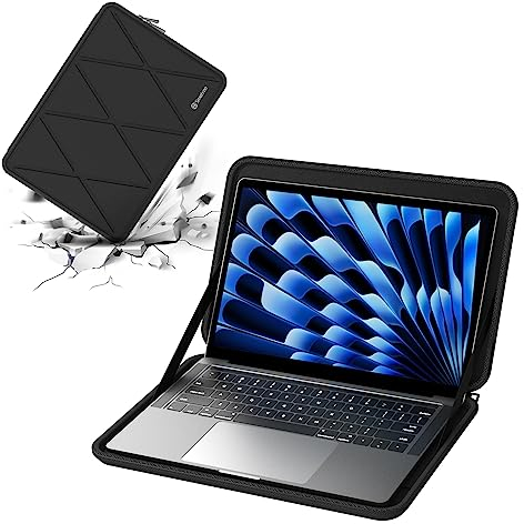 Smatree 15 custodia rigida per laptop per 15 Macbook Air M4 2025,Apple 2023 MacBook Air M2 15,3, compatibile con 15,6 Samsung Galaxy Book 2 Pro 360 borsa, Dell XPS 15 Custodia per notebook