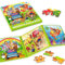 SYNARRY Magnetic Puzzles for Kids Age 3+, 20 Pieces Toddler Animal Puzzles, Children Travel Activity Toys Games in Car Airplane, Learning Magnet for Road Trip