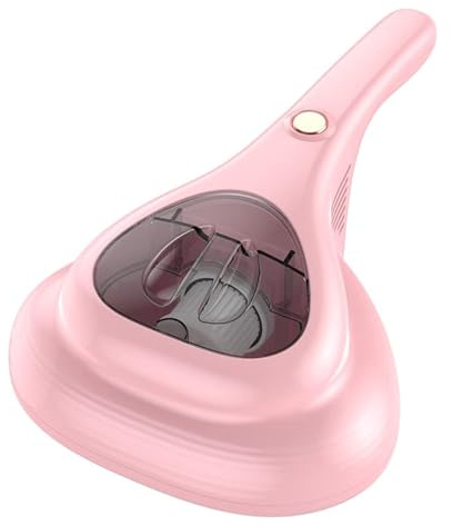 MCHERRY Handheld Bett Milben Sammler, tragbarer Matratzen Staubsauger Staubmilbe UV Sterilisieren Entfernen Milben Bett Staubsauger für Betten Sofa Matratze Teppich (Pink)