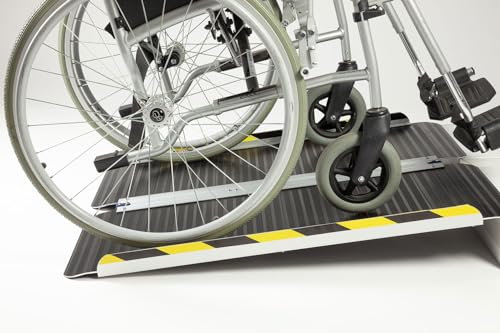 The Ramp People Rollstuhlrampe, zusammenklappbar, 60 cm – 182 cm – tragbare Rollstuhlrampe für Türen mit Stufen (121cm)
