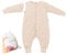 Mababu Ganzjahres Baby Schlafsack mit Füßen & abnehmbaren Ärmeln - 2.5 TOG - Bio-Baumwolle - Ganzjähriger Kinderschlafsack mit Füßen- umklappbare Bündchen - Herbst & Winterschlafsack - 90cm, Hase