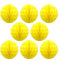 Ruidee 8 Stück Papier Wabenbälle 20cm Honeycomb Balls Pompons aus Seidenpapier Wabenpapier Papierkugeln Hängende Dekoration für Party Hochzeit Geburtstag (8in/Yellow)