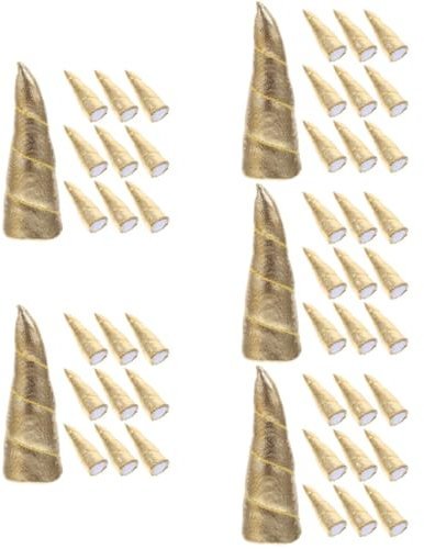 FRCOLOR 50stücke Neuer Titel Für Produkt Könnte Folgendermaßen Lauten Handgefertigte Einhornhorn Haarclip Accessoires Dekorative Horn-elemente Für Mottopartys Kostüme Und Haarschmuck