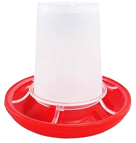 Anwangda Small Chicken Feeder Chicken Food Dispenser Plastic Poultry Feeder Automatic Food Dispenser Tool for Chicken, Duck, Pigeon, Goose, Small Poultry, 4 * 2.87 * 1.7inch (size:Food Feeder)