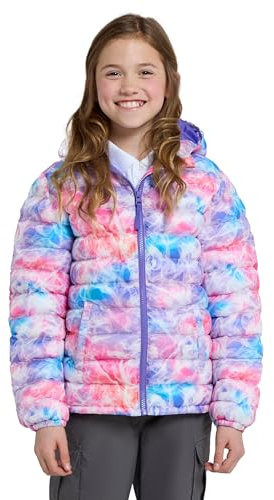 Mountain Warehouse Seasons Steppjacke für Kinder - Ultraleichte, warme, wasserdichte Steppjacke. Jungen & Mädchen Winterjacke mit Kapuze & Reißverschluss leuchtendes Pink 9-10 Jahre