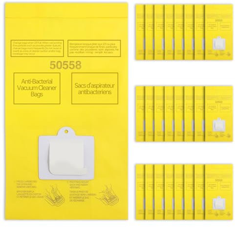BEBEMOR 25 Pack Replacement Vacuum Bags - Compatible with Kenmore Canister Type C/Q 50555, 50557, 50558, and Panasonic Type C-5 C-18 - Premium Canister Vacuum Bags