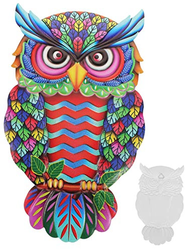 Zerodeko Wandkunst- Metall-eulen-skulptur Wandbehang Elegante Wohnkultur Wandornament Für Wohnzimmer