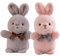 YouYuer Kuscheltier Hase,2PCS Osterhase Plüschtier,Plüschhase,Kuschelhase,Stoffhase Weiches Kuscheltier Hase Osterhase Puppe Geschenk für Kinder Mädchen