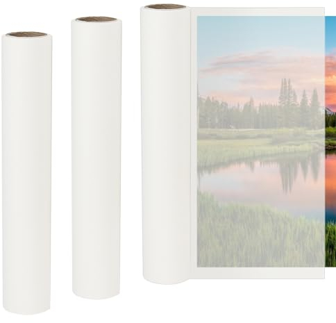 MUNGHOK 3 rollos de papel transparente, 20 m x 30 cm, rollo de papel de boceto de 24 g/m², papel de seda, papel de calcar, papel para colorear, papel de patrón de corte, rollo de papel de arquitecto