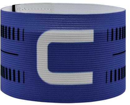 Mezeic Kapitänsbinde für Fußball Unisex C Kapitänsbänder Jugendliche & Erwachsene Kapitäns Armband Elastisch Einstellbare Sport Armbinde - Blau