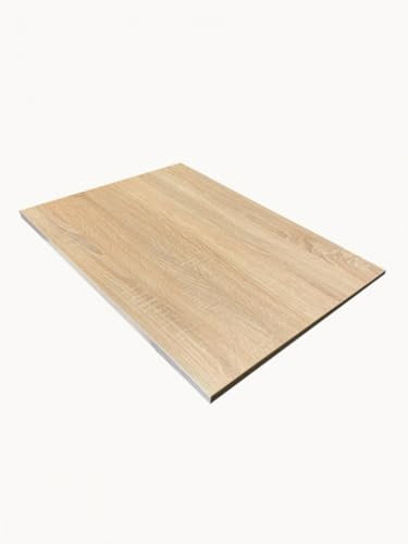 AKKE Plateau De Table pour Table À Manger Cuisine Ou Bureau Rectangulaire Planche De Meuble Sonoma 120x60 cm