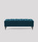 90cm Wide Chesterfield Ottoman Storage Bench with Legs, Ottoman Box With Legs, Ottoman Bench With Storage, End Of Bed Storage Bench, Rectangle Footstool With Storage (Emerald Green Velvet)