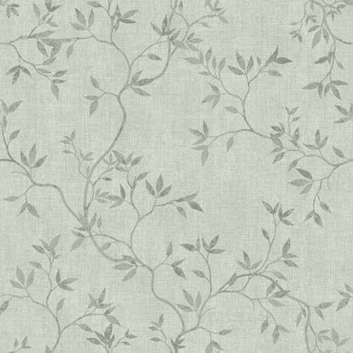 Darcy James Kollektion Japandi Blatt Tapete Grün Muriva 173574