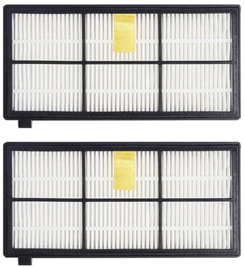 Nilnyvda Kit di Parti di Ricambio for spazzole e filtri HEPA Compatibile con Il Kit di Accessori for aspirapolvere IRobot Roomba 980 990 900 896 886 870 865 866 800(Light Yellow)