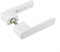 ZAMETTER Serratura magnetica minimalista silenziosa ecologica per porta della camera da letto, per interni e bagno, set completo (bianco)