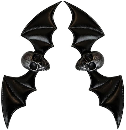 Healvian 2Stücke Goth Haarklammern Schädel Mit Flügeln Halloween Haarschmuck Für Frauen Punk Haarclips Dekorative Für Teenager Gothic