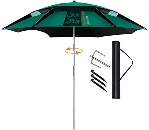 CCKUYT Sonnenschirme, wasserdicht, für Angeln, Camping, Grillen, Strand, Garten im Freien, 360°-Sonnenschutz, Sonnenschutz