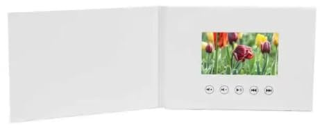 Orolotay 4.3 Inchs Video Book Card 4GB Lcd Invitation Gift Music Greeting Card Upload Videos Wedding Invite Digital Frame