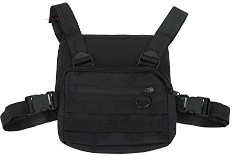 Greensen Brusttasche Brustgurt, Tasche Utility Chest Bag wasserdichte Oxford-Stoff mit Mehreren Taschen verstellbaren Schultergurten für Outdoor Reisen Büro