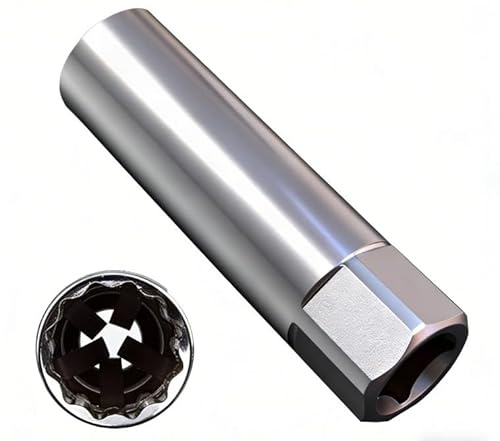 Douille de Bougie 14 MM, Démontage de Clé de Bougie D'allumage, Douille Bougie Allumage, Bougie Allumage Outil De Retrait Pratique, Compatible avec MINI (14 mm Zündkerzenstecker)