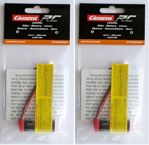 Carrera - 370600064 - Batterie LiFePO4 HFC1340/3.2V-320mAh (Lot de 2)