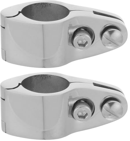 Alasum 2 Stück Edelstahl 316 Bimini Top Gleitbacken 25mm Rohrklemme Marine Schnellverschluss für Bootsverdeck