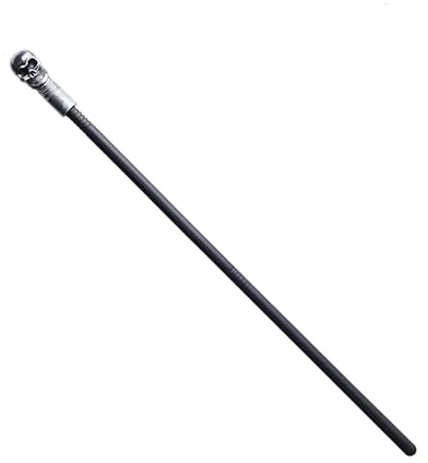 DVOFU Skeleton Cane Skull Head Treat Vintage Walking Cane Skull Staff Skeleton Scepter for Halloween Cosplay Dress Up